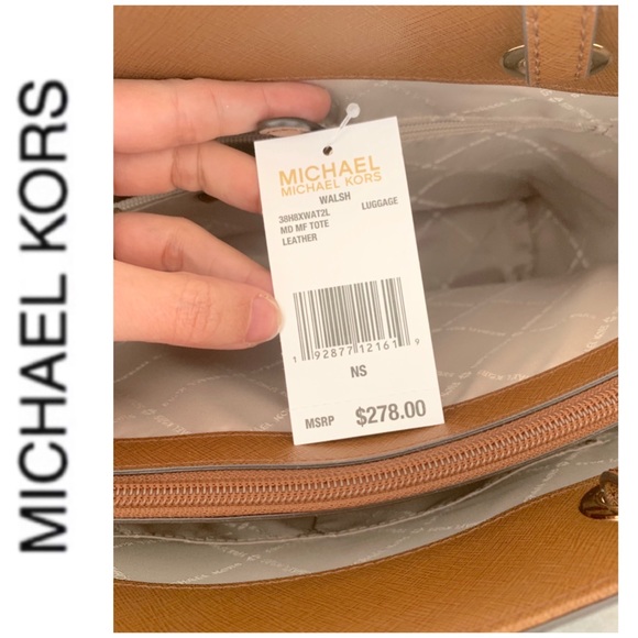 NWT authentic MK Walsh leather tote luggage - Picture 6 of 6